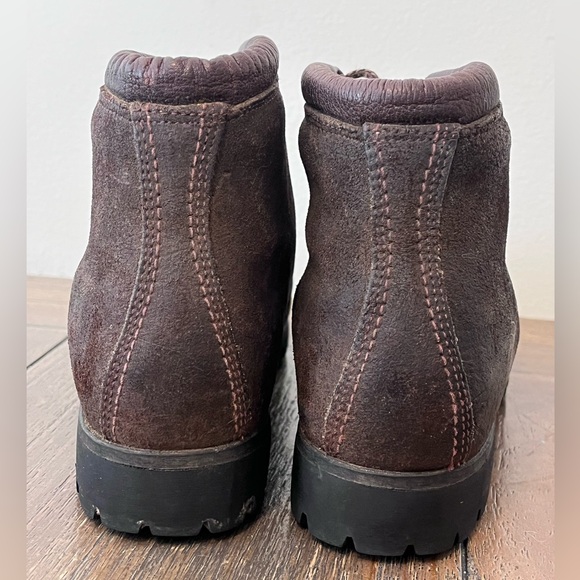 Calzaturificio The Alps By Fabiano Brown Leather Hiking Boots Womens size 8.5 N - Picture 9 of 13